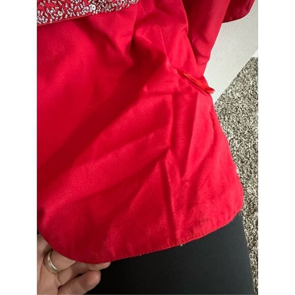 NWT Precious Formals Beaded Sequined Evening Prom Gown Dress Ball Gown Sz 10 - Picture 9 of 14